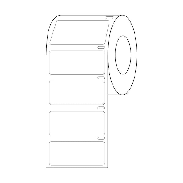 Label Roll, Cryo, Direct Thermal, 51x19mm, for Large Tubes, Racks and Boxes, Blue, 500PK